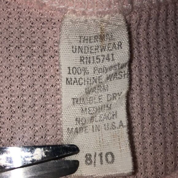 Rare Vintage 1980’s Cabbage Patch Kids Pink Thermal | Size 8/10 - Picture 3 of 4